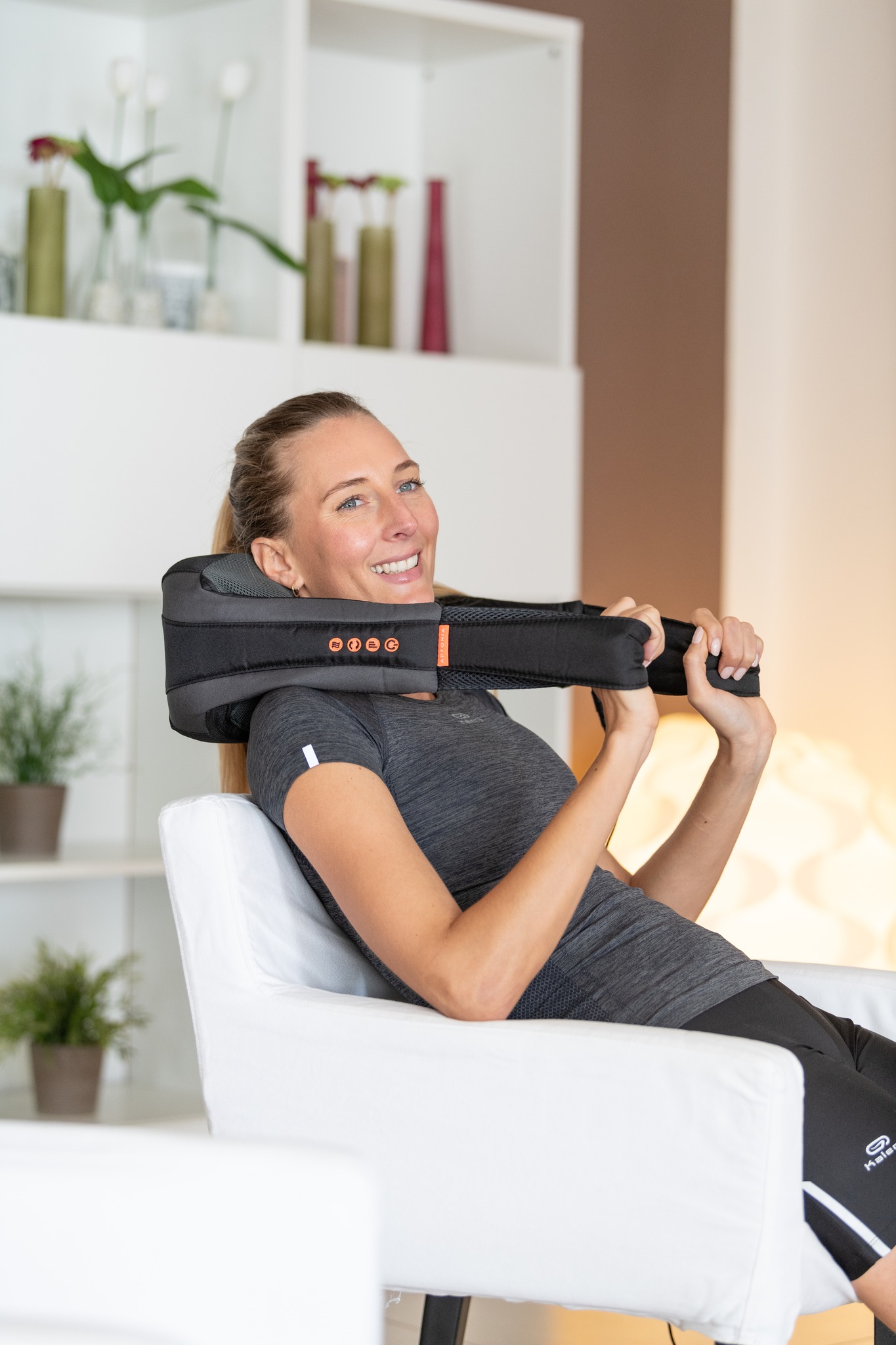 "Chloé Germain – coach Fit&Clo en tenue de sport, récupération et bien-être après l’effort"